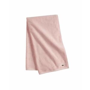 Lacoste Legend 100% Supima Cotton Towel, 650 GSM, 30" W x 54" L Bath, Blossom Pink for $30