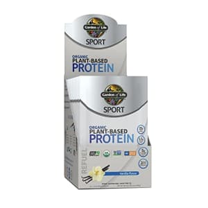 Garden of Life Sport Organic Plant Based Protein Powder Vanilla 12 Count Packets - 30g Premium for $31