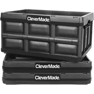 CleverMade 32L Collapsible Storage Bin 3-Pack for $47