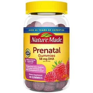 Nature Made Prenatal Gummy Vitamins with DHA + Folic Acid, 60 Ct to Support Babys Development for $18