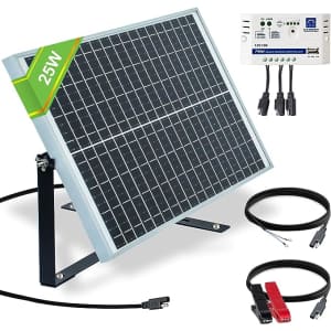 Eco-Worthy 25W/12V Off-Grid Solar Panel Kit for $39