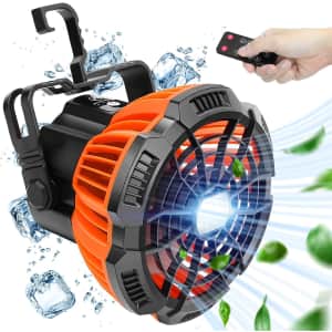 Craftersmark Camping Fan with LED Light for $19