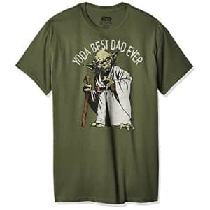 Star Wars Men's Darth Vader Space Father T-Shirt Green, Small for $5
