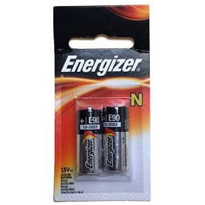 2pk Energizer E90-BP-2 N 1.5V Alkaline Batteries Replaces 810, 910A, 910D, AM5, E90, LR1SG, MN9100, for $11