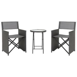 Hampton Bay Montrose 3-Piece Folding Wave Patio Bistro Set for $162