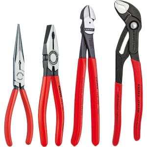 Knipex 4-Piece Cobra Combination Cutter & Needle Nose Pliers Set for $111