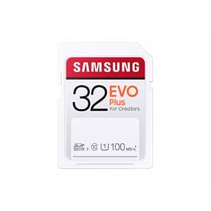 SAMSUNG EVO Plus SDHC Full Size SD Card 32GB (MB SC32H) (MB-SC32H/AM) for $14