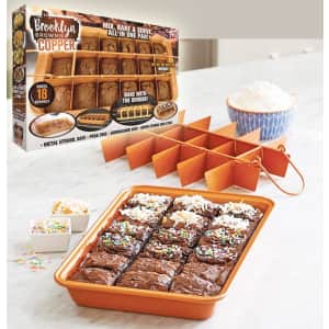 Gotham Steel Brooklyn Brownie Nonstick Baking Pan w/ Built-In Slicer for $10 Gotham Steel Brooklyn Brownie Nonstick Baking Pan w/ Built-In Slicer for $10