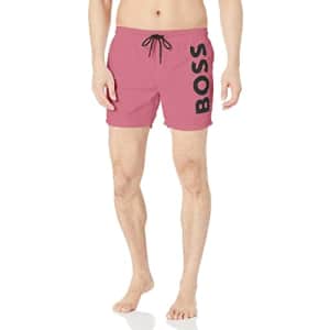 BOSS Men's Standard Octopus Swim Trunks, Watermelon, XL for $24