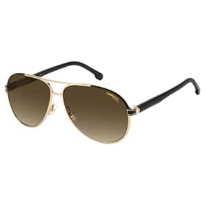 Carrera 1051/S Gold Black/Brown Shaded 61/13/140 unisex Sunglasses for $95
