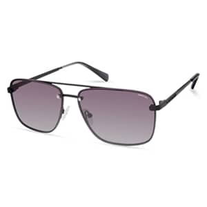 Kenneth Cole New York Men's Navigator Sunglasses, Shiny Black/Gradient Smoke, 61mm for $27