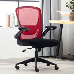 FDW Home Office Chair,Ergonomic Desk Chair,Mesh Computer Chair Mid Back Comfort Chairs with Lumbar for $53