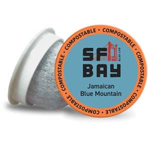 SF Bay Coffee OneCUP Jamaican Blue Mountain Blend 10 Ct Medium Roast Compostable Coffee Pods, K Cup for $23