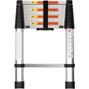 Simple Deluxe 8.5-Foot Telescoping Aluminum Ladder for $77