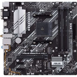 ASUS Prime B550M-A WiFi II AMD AM4 (3rd Gen Ryzen) Micro ATX Motherboard (PCIe 4.0, WiFi 6, ECC for $125