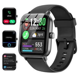 Quican Adults' Smart Watch & Fitness Tracker for $20