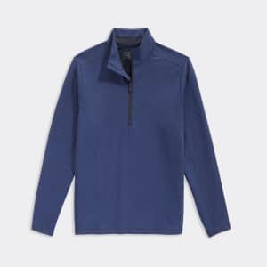 Jim Nantz by Vineyard Vines Men's Pescadero Quarter-Zip. You'll save over $104 on the list price of this layering option, sure to take you from these last few cold spells of early spring into the first signs of warmer weather to come.