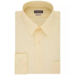 Van Heusen Men's Regular-Fit Poplin Dress Shirt for $25