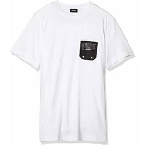 Diesel Men's BMOWT-Diego T-Shirt, White, S for $16 Diesel Men's BMOWT-Diego T-Shirt, White, S for $16