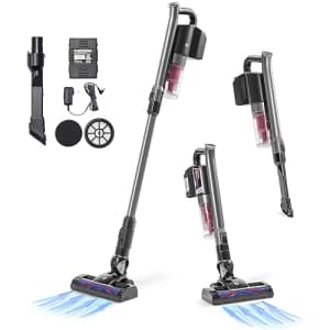 IRIS USA High PowerCordless Stick Vacuum Cleaner with Replaceable Rechargeable Battery for $150