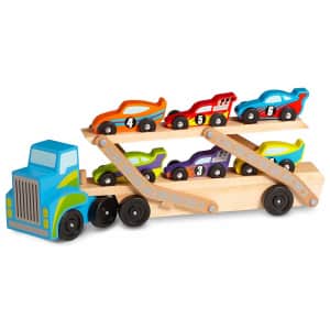 Melissa & Doug Mega Race-Car Carrier for $15
