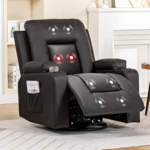 Comhoma Recliner Chair w/ Heat and Massage for $216 Comhoma Recliner Chair w/ Heat and Massage for $216