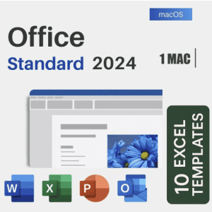 Microsoft Office Standard 2024 for Mac Lifetime 1-Device License + 10 Excel Sheets Templates for $20 Microsoft Office Standard 2024 for Mac Lifetime 1-Device License + 10 Excel Sheets Templates for $20