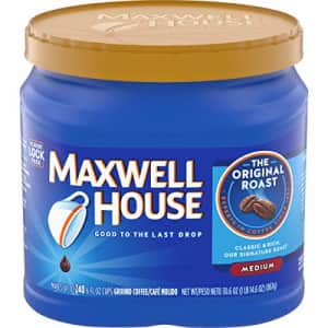 Maxwell House Medium Roast 30.6-oz. Ground Coffee for $4.78 via Sub & Save Maxwell House Medium Roast 30.6-oz. Ground Coffee for $4.78 via Sub & Save