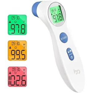 Digital Infrared Forehead Thermometer 2-Pack for $16