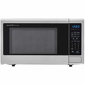 Sharp Carousel 1.1 Cu Ft Stainless Steel Microwave Oven (Renewed) for $150