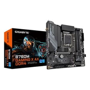 GIGABYTE B760M Gaming X AX DDR4 (LGA 1700/ Intel/ B760/ M-ATX/ DDR4/ 2* M.2/ PCIe 4.0/ Front USB for $235