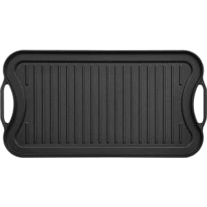Amazon Basics Pre-Seasoned Cast Iron Reversible Grill / Griddle for $17 Amazon Basics Pre-Seasoned Cast Iron Reversible Grill / Griddle for $17