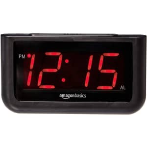 AmazonBasics Digital Alarm Clock for $13 AmazonBasics Digital Alarm Clock for $13