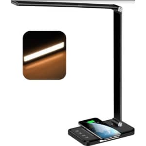 Afrog Multifunctional LED Desk Lamp w/ Wireless Charger for $24