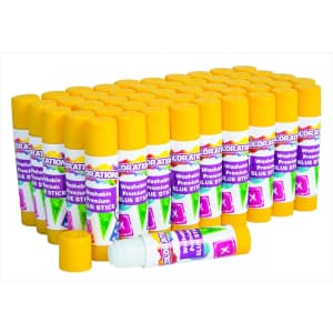 Colorations Washable Glue Sticks 50-Pack for $11