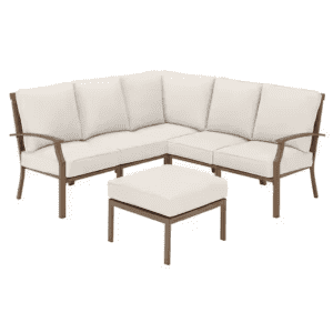 Hampton Bay Geneva 6-Piece Wicker Outdoor Patio Sectional Sofa for $499