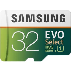 Samsung 32GB EVO Select UHS-I Class 10 micro SD Card w/ Adapter for $15