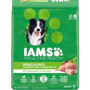 IAMS Proactive Health MiniChunks Small Adult 38.5-lbs. Dry Dog Food for $10 for members