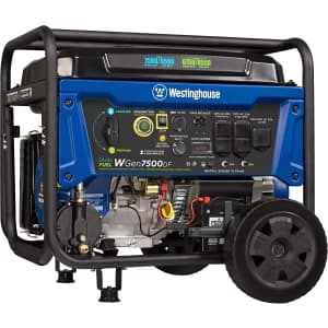 Westinghouse Dual Fuel Home Backup Portable Generator for $949