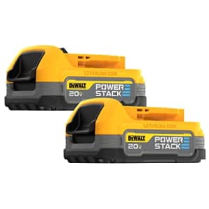 DeWalt 20V MAX XR Powerstack Lithium Ion Battery 2-Pack for $99