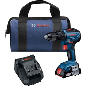 Bosch 18V 1/2" Hammer Drill/Driver Kit with Battery for $99