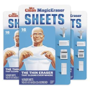 Mr. Clean 16-Count Magic Eraser Cleaning Sheet 3-Pack for $29