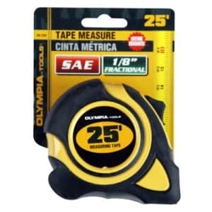 Olympia Tools Tape Measure SAE, 43-234, 25-feet x 1-inch for $15