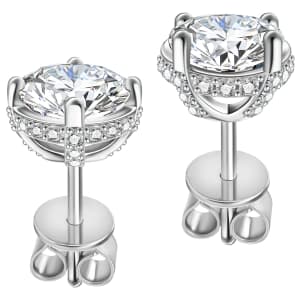 Absolute 2-TCW Moissanite Stud Earrings for $22