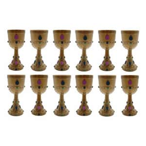 Fun Express Molded Crown Goblets for Mardi Gras (1 dozen) Party Supplies, Drinkware, ReUsable Cups for $39