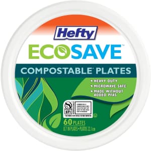 Hefty EcoSave Compostable Paper Plates 60-Pack for $6.10 via Sub & Save