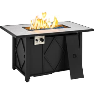 Yaheetech 43" Propane Fire Pit Table for $185 Yaheetech 43" Propane Fire Pit Table for $185
