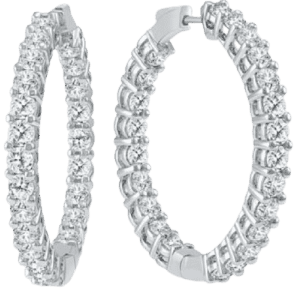 Szul 10-TCW Diamond Hoop Earrings for $3,898