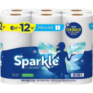 Sparkle Pick-A-Size 6 Double Roll Paper Towels for $6.92 via Sub. & Save