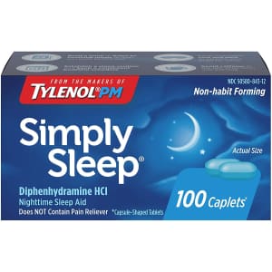 Tylenol Simply Sleep Nighttime Sleep Aid Caplets 100-Pack for $5.72 w/ Sub & Save Tylenol Simply Sleep Nighttime Sleep Aid Caplets 100-Pack for $5.72 w/ Sub & Save
